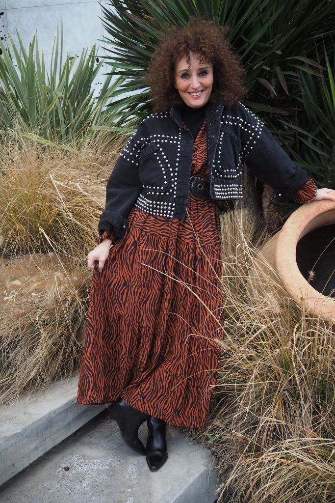 vestido animal print