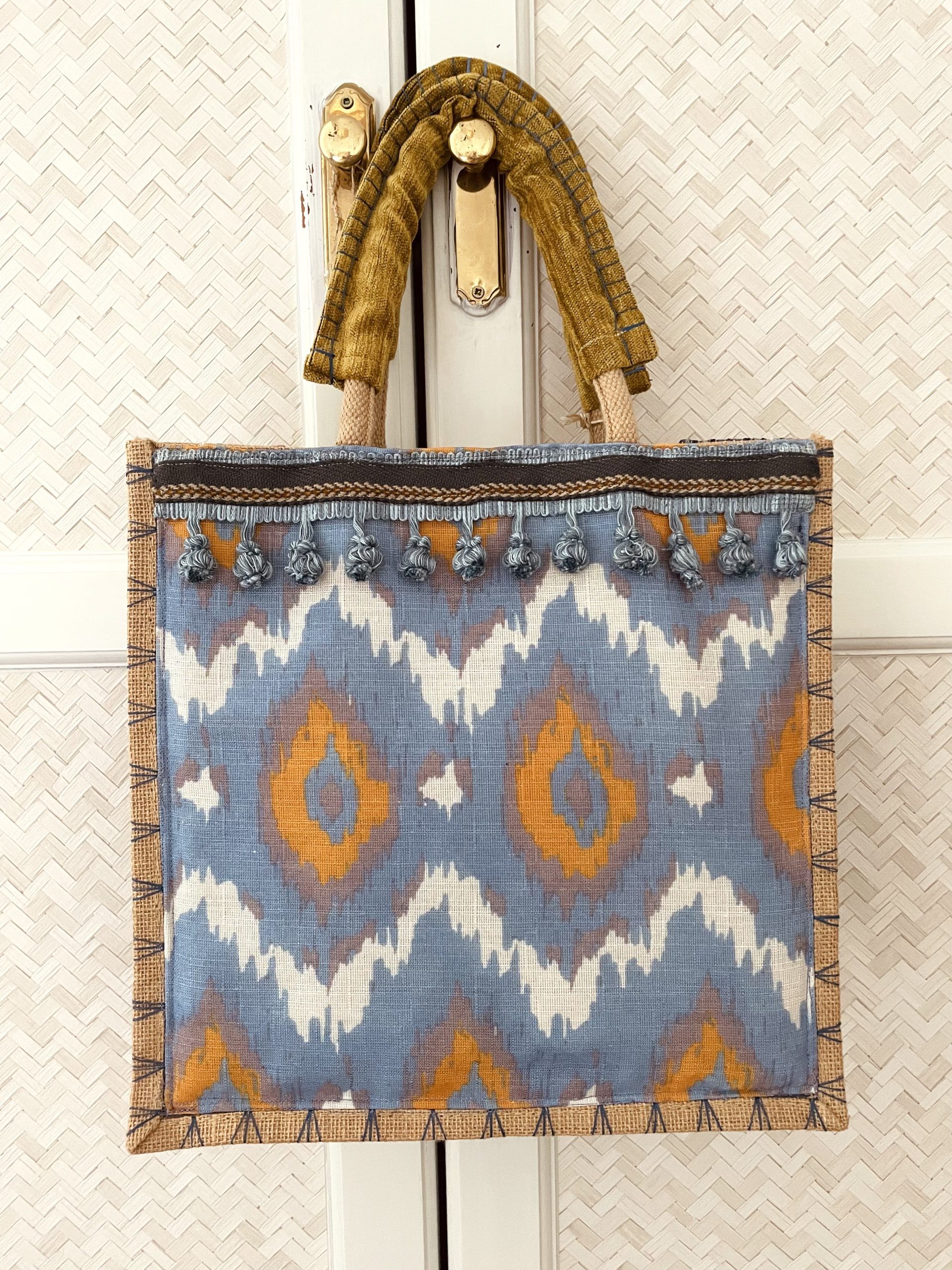 Bolso grande para el verano en tonos azules