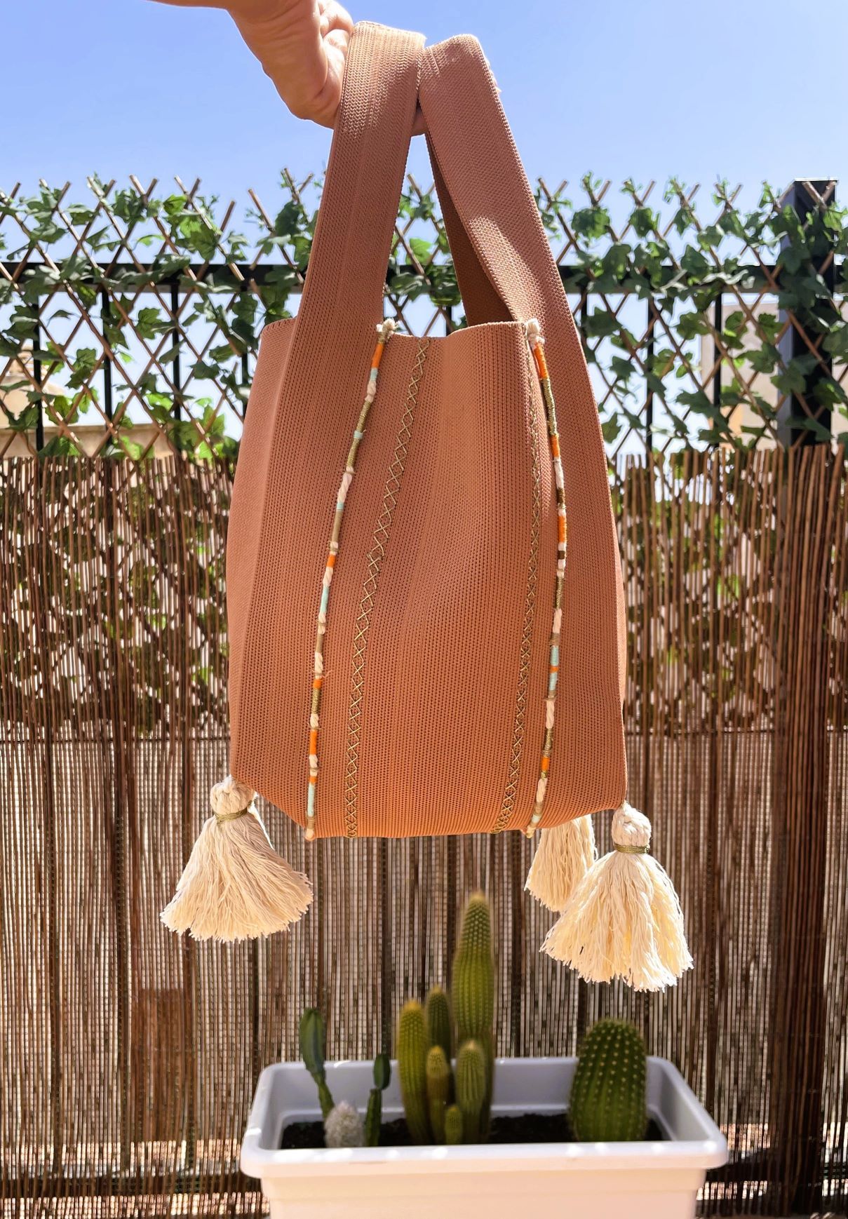 Bolso artesanal de estilo bohemio