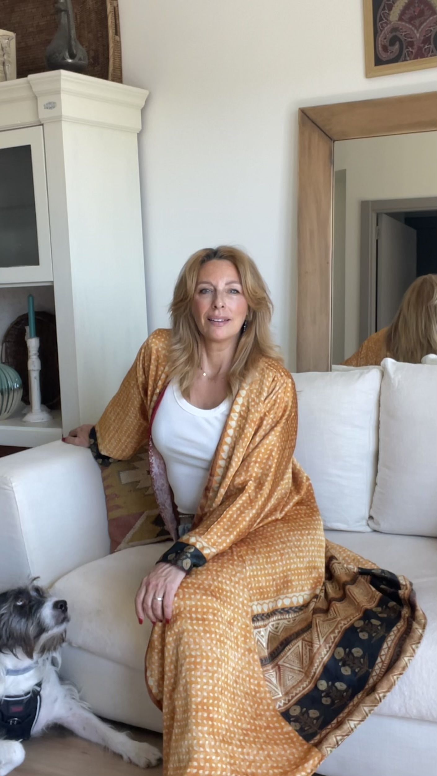 Kimono de seda reversible de estilo boho chic