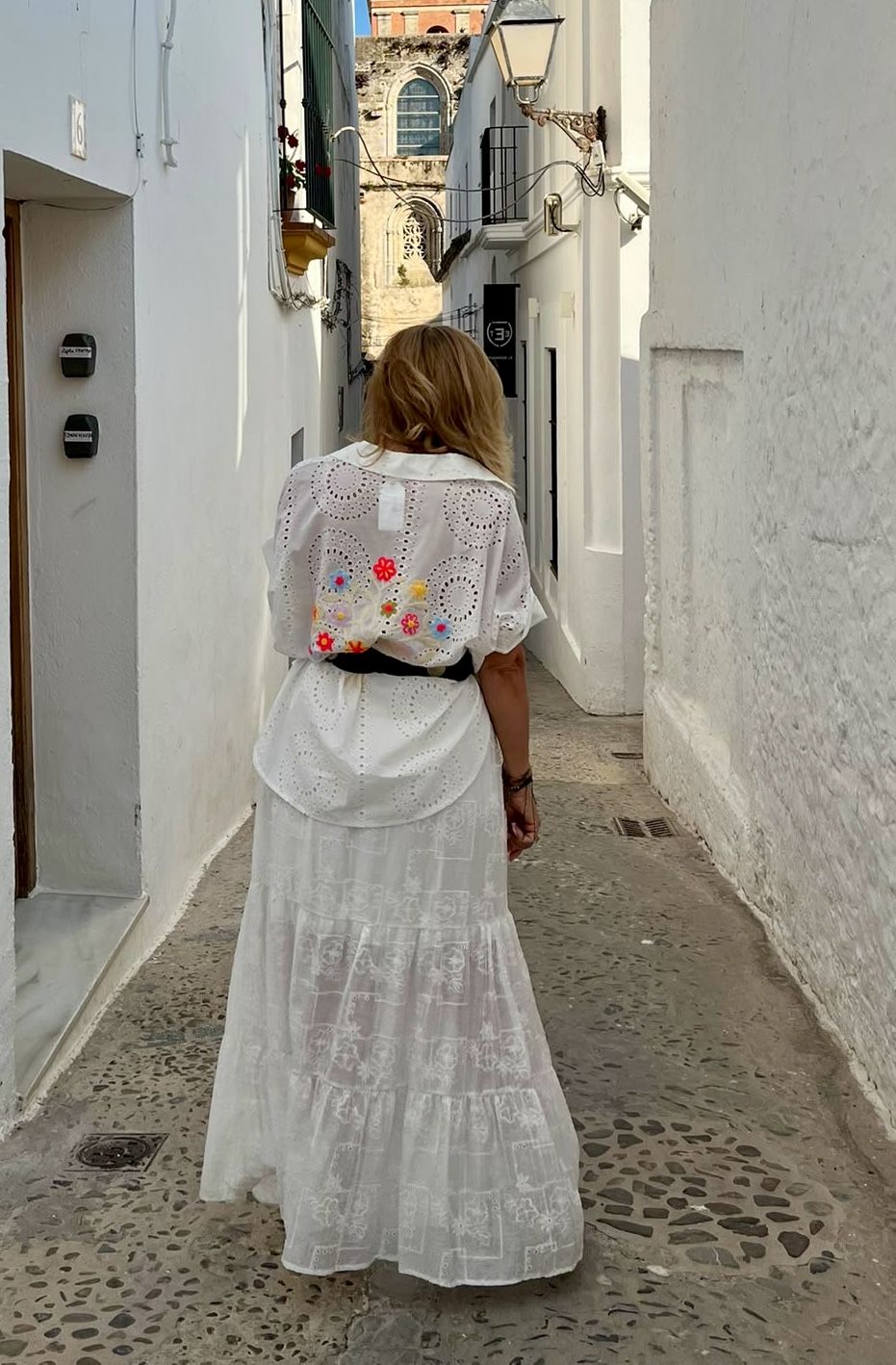 Conjunto de aire boho chic