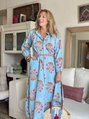 Vestido estampado de estilo boho