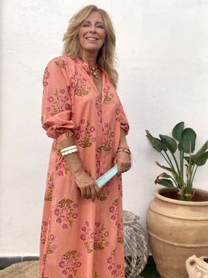 Vestido largo de estilo bohemio, con precioso estampado