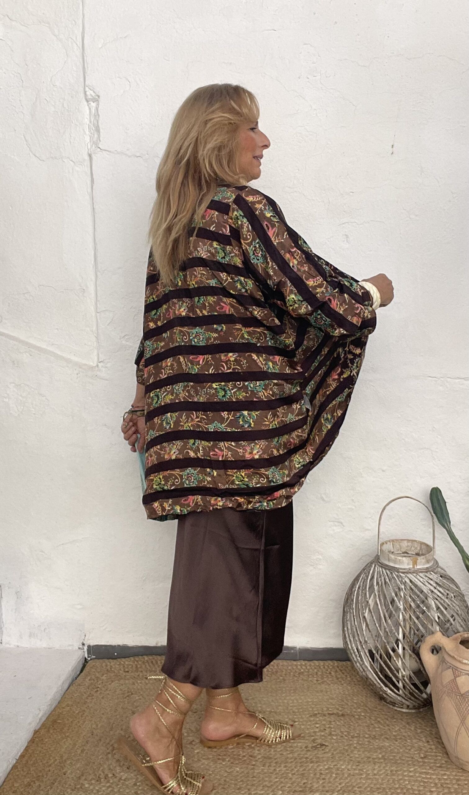 Look bohemio con kimono